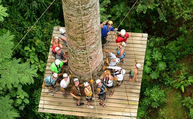 Seilrutsche im Los Sueños Adventure Park, Costa Rica